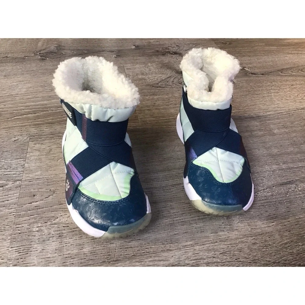 Nike Kids Flex Advance SE PS Paw prints Glacier Blue Size 12 12C Boot DQ7108-400